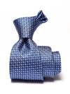 Florentine Minimal Medium Blue Silk Tie
