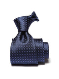 Florentine Minimal Navy Silk Tie