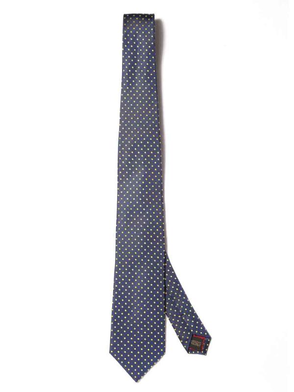 Florentine Minimal Navy Silk Tie