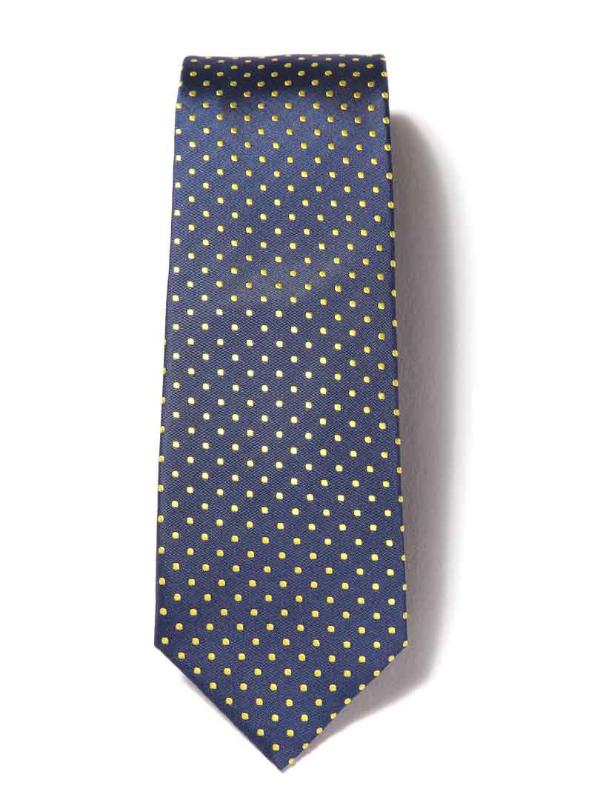Florentine Minimal Navy Silk Tie