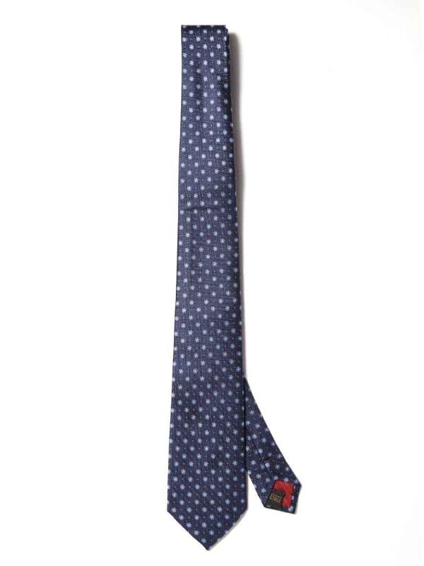 Florentine Minimal Navy Silk Tie