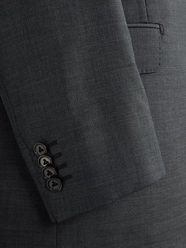 Biella Dark Grey Classic Formal Pure Wool 130's Jacket