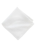 White handkerchief with a white border - 3 pcs pack