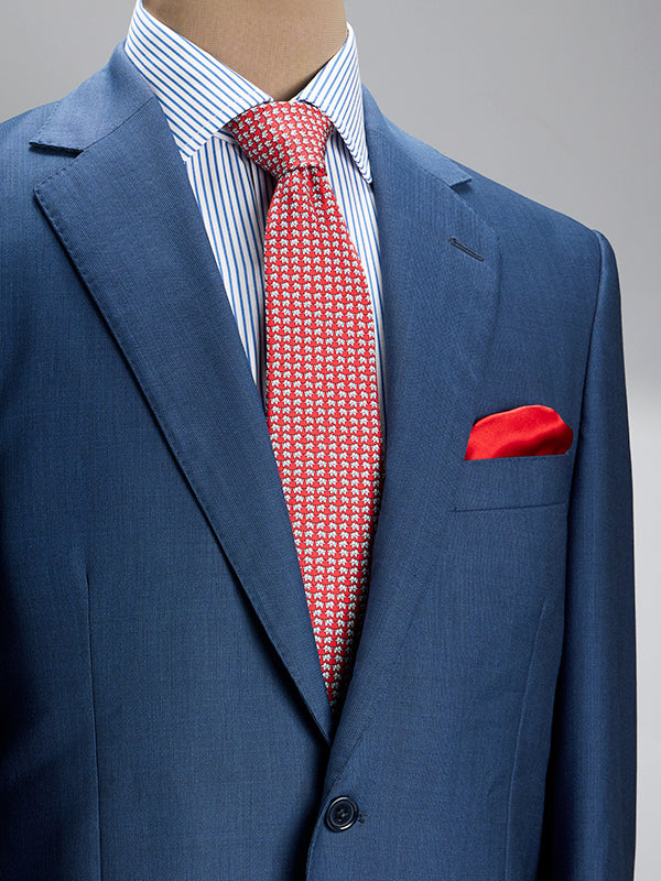 Biella Blue Classic Formal Pure Wool 130's Jacket