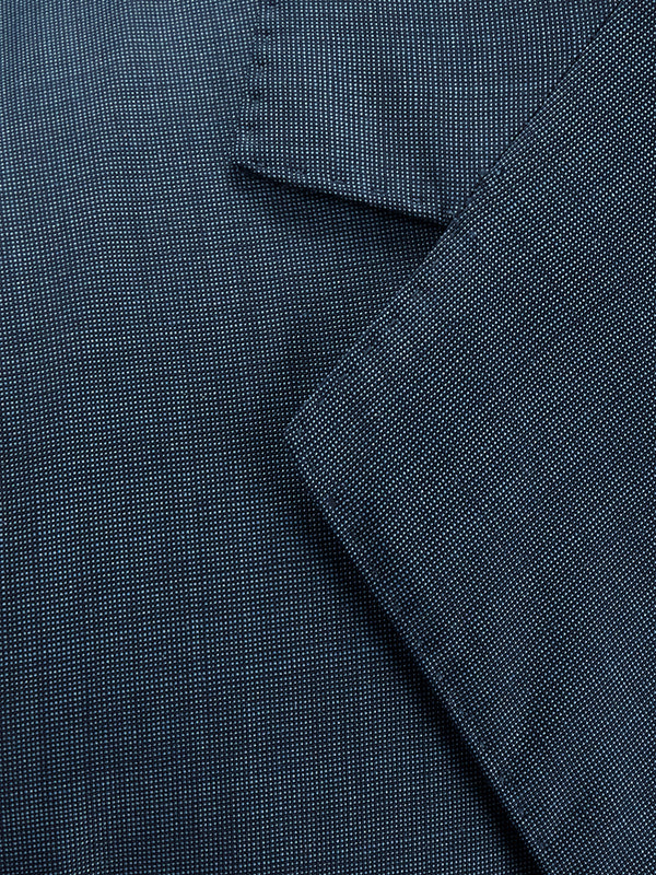 Trivero Blue Classic Formal Wool Silk Jacket