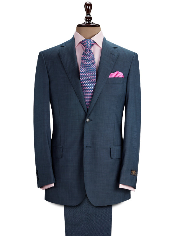Trivero Blue Classic Formal Wool Silk Jacket