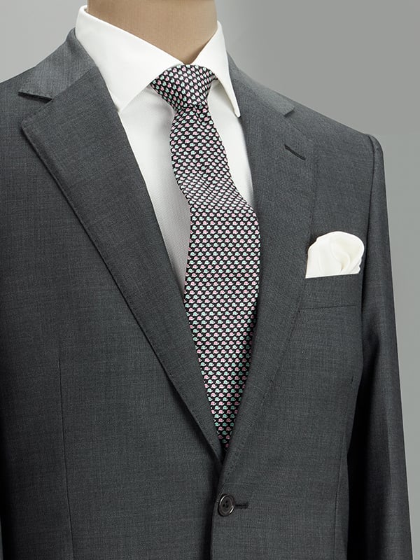 Biella Dark Grey Classic Formal Pure Wool 130's Jacket