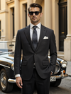 Biella Dark Grey Classic Formal Pure Wool 160's Jacket