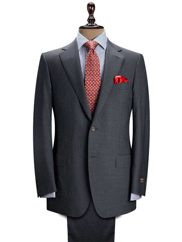Biella Dark Grey Classic Formal Pure Wool 160's Jacket