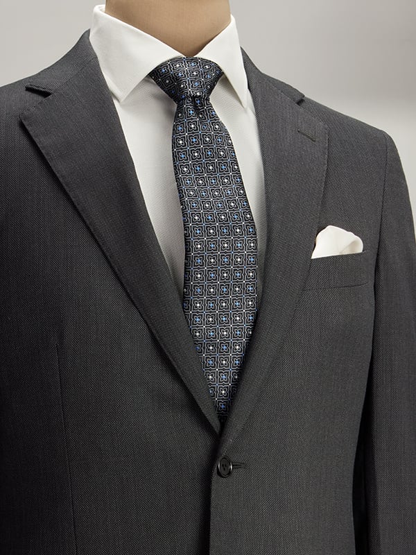 Biella Dark Grey Classic Formal Pure Wool 160's Jacket