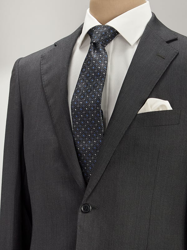 Biella Dark Grey Classic Formal Pure Wool 160's Jacket