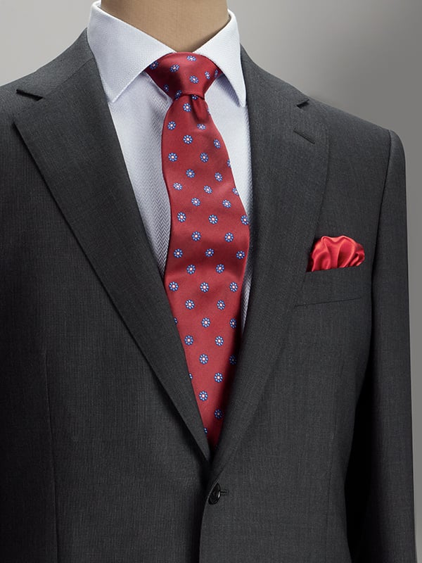 Biella Dark Grey Classic Formal Pure Wool 160's Jacket