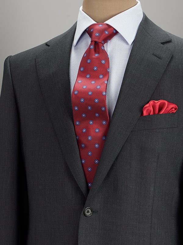 Biella Dark Grey Classic Formal Pure Wool 160's Jacket