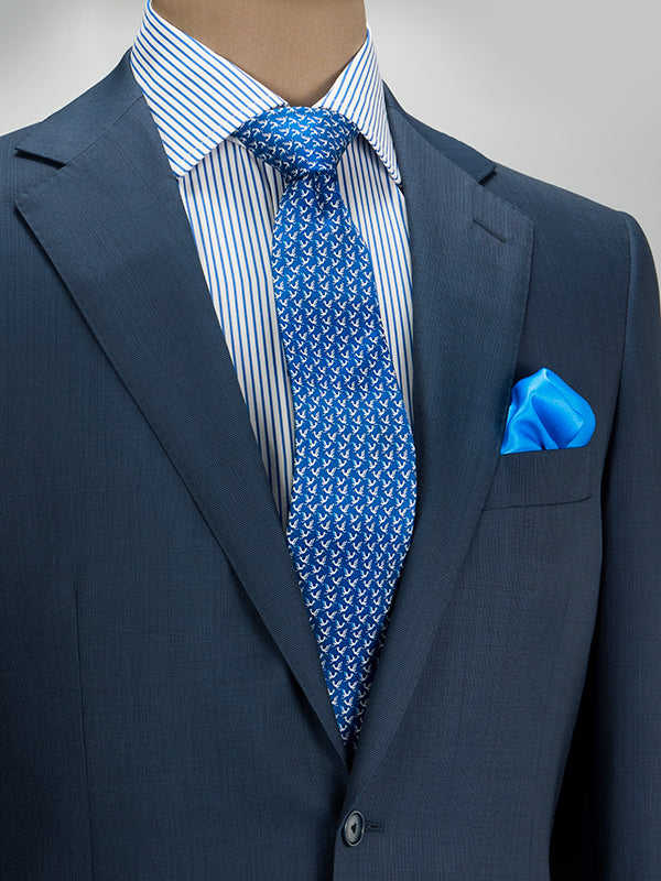 Biella Navy Classic Formal Pure Wool 160's Jacket