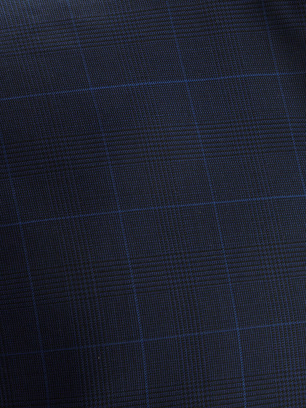 Biella Navy Pure Wool 160's Sleeveless Jodhpuri