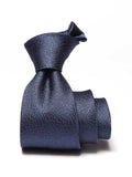 Kingcross Structure Navy Microfibre Tie
