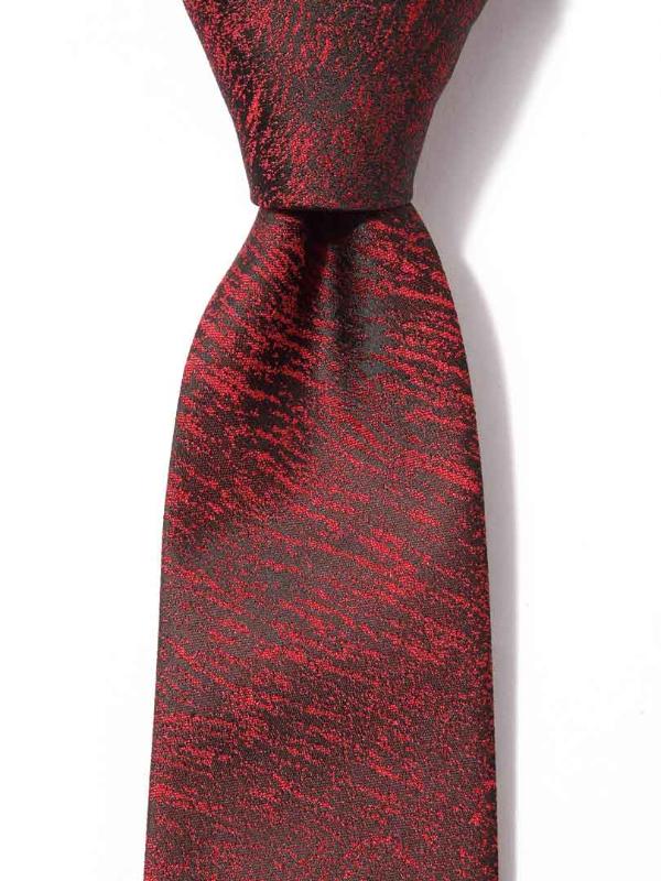 Kingcross Structure Dark Red Microfibre Tie