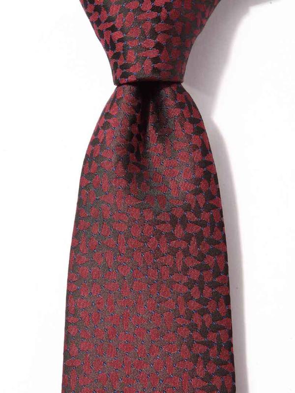 Kingcross Structure Dark Maroon Microfibre Tie