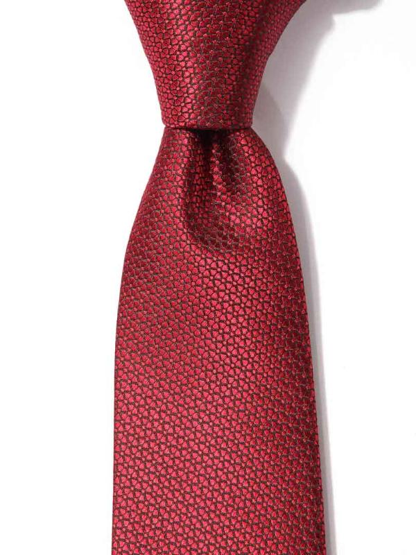 Kingcross Structure Dark Maroon Microfibre Tie