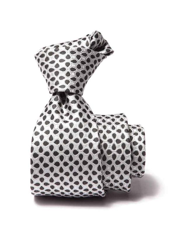 Kingscrest Minimal Medium Grey Microfibre Tie
