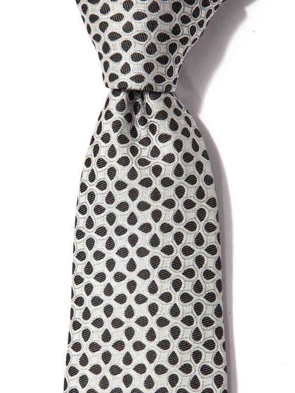 Kingscrest Minimal Medium Grey Microfibre Tie