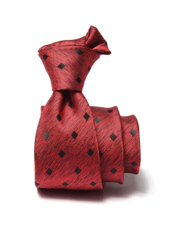 Kingscrest Minimal Dark Red Microfibre Tie