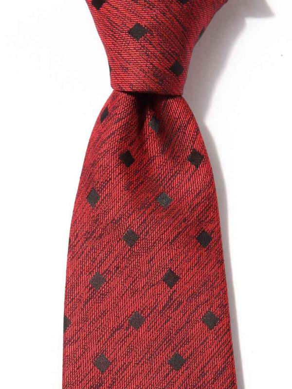 Kingscrest Minimal Dark Red Microfibre Tie