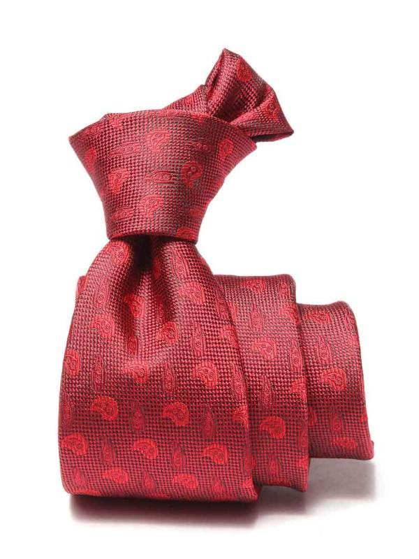 Kingscrest Minimal Dark Red Microfibre Tie