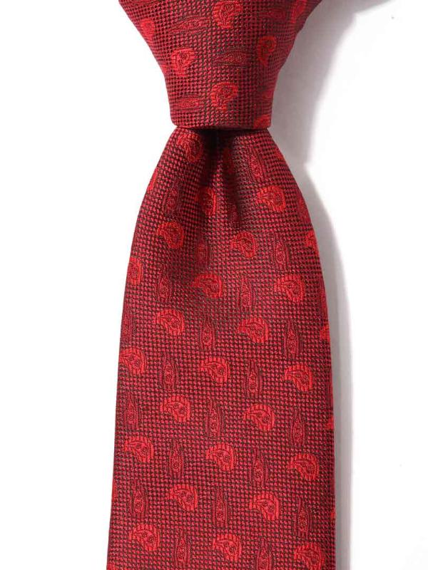 Kingscrest Minimal Dark Red Microfibre Tie
