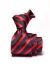 Kingsford Stripe Dark Red Microfibre Tie