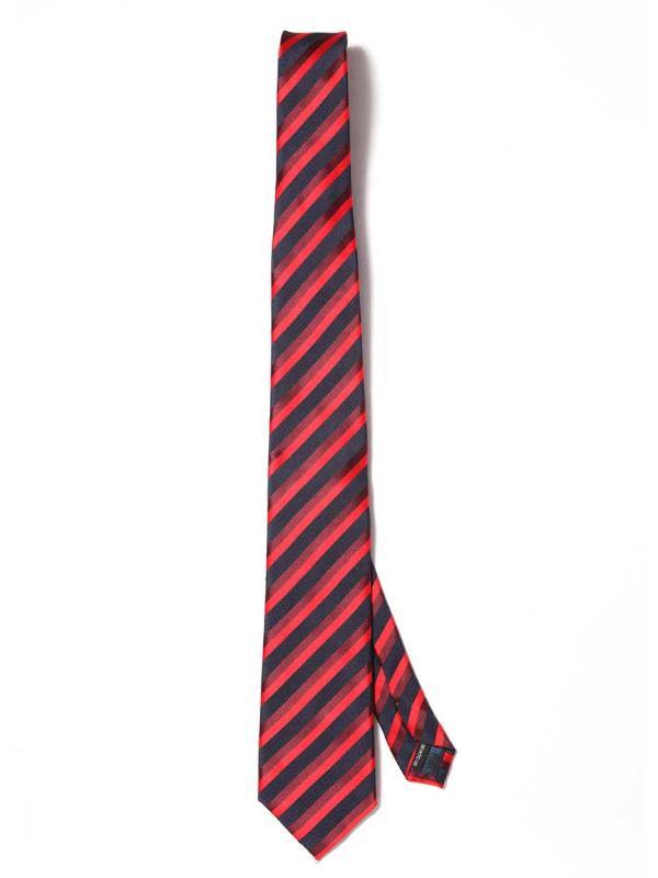 Kingsford Stripe Dark Red Microfibre Tie