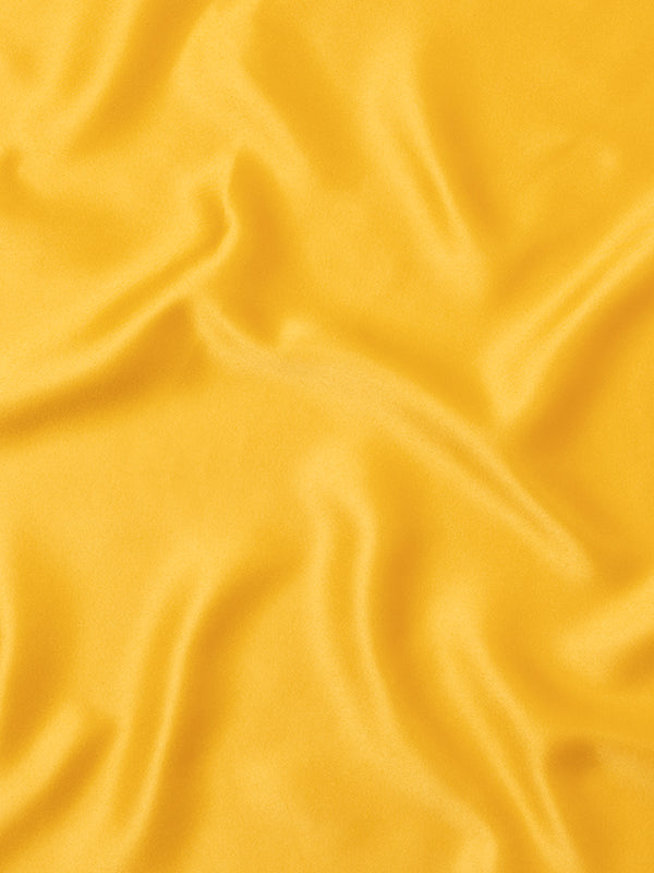 Gold Solid Silk Pocket Square