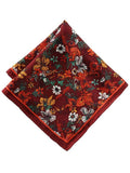 Maroon All Over Silk Pocket Square