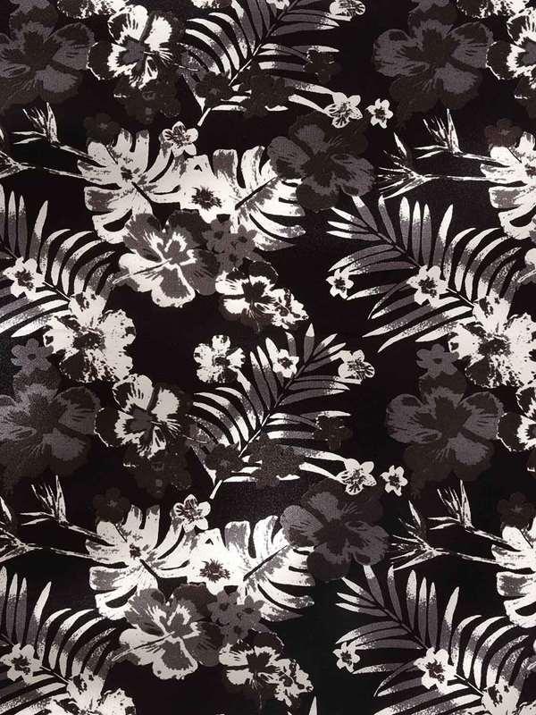Black & White All Over Silk Pocket Square