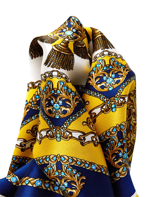 Yellow All Over Silk Pocket Square