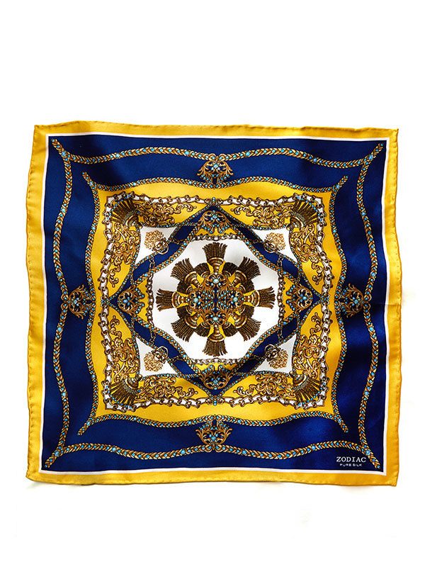 Yellow All Over Silk Pocket Square