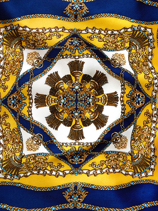 Yellow All Over Silk Pocket Square