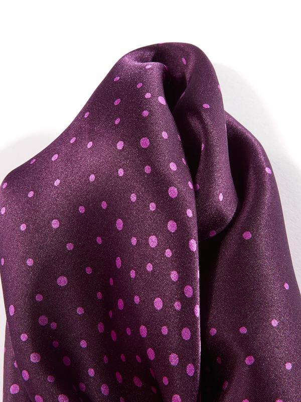 Dark Purple All Over Silk Pocket Square