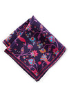 Dark Purple All Over Silk Pocket Square