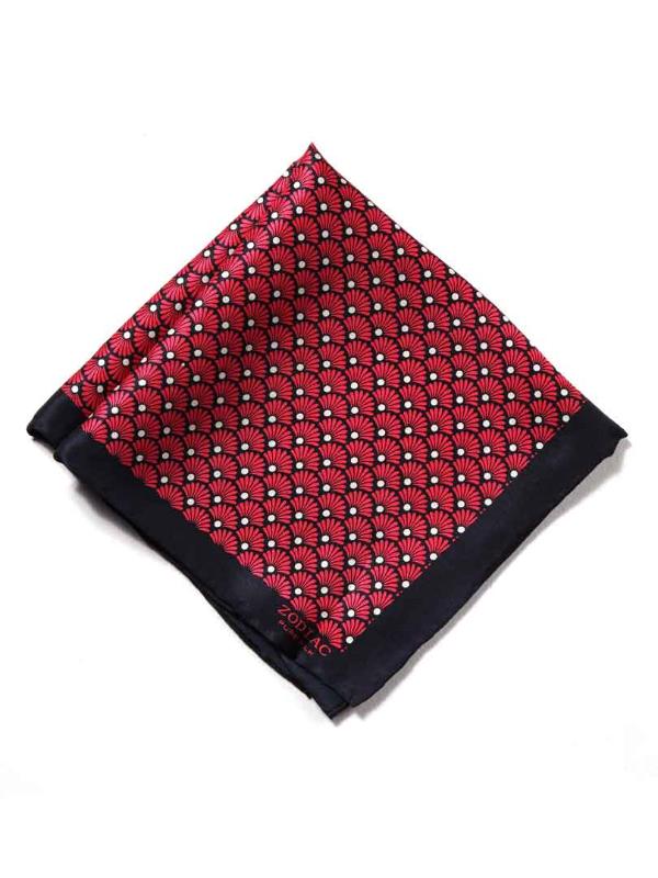 Dark Pink All Over Silk Pocket Square