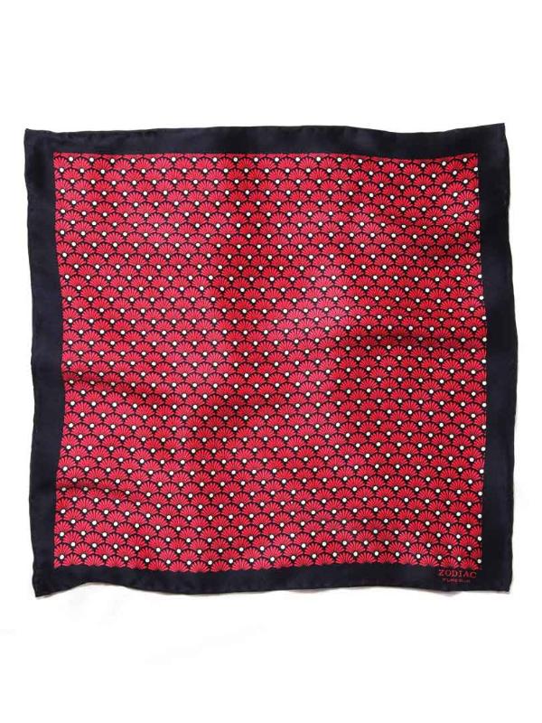 Dark Pink All Over Silk Pocket Square