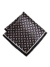 Black & White Check Silk Pocket Square