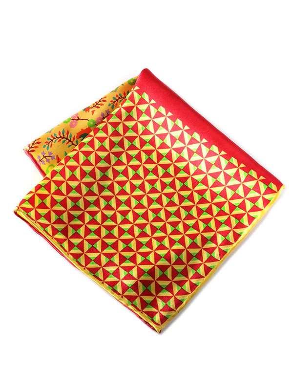 Yellow 4-in-1 Silk Pocket Square