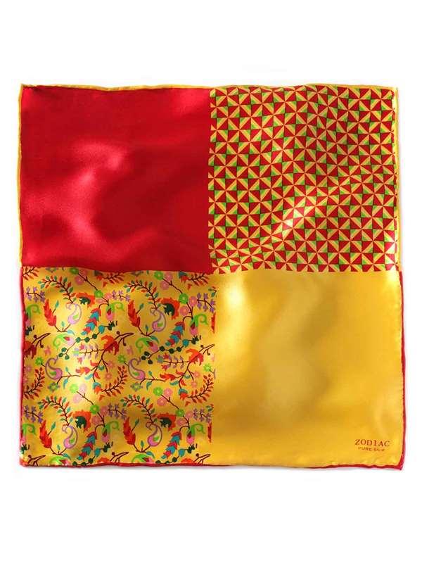 Yellow 4-in-1 Silk Pocket Square