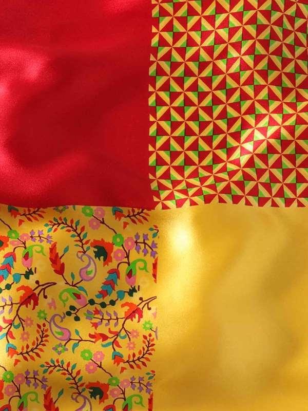 Yellow 4-in-1 Silk Pocket Square