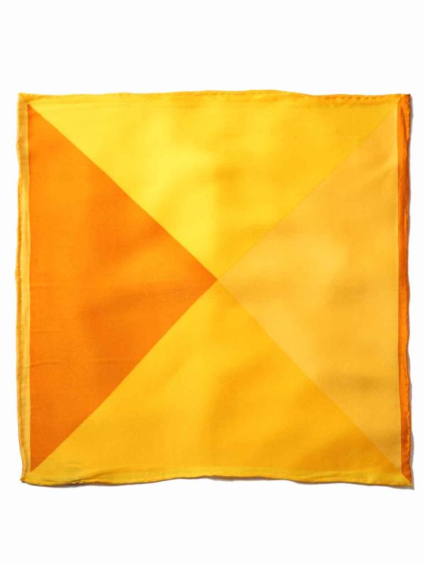 Gold/ Multi 4-in-1 Silk Pocket Square