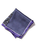 Purple/ Multi 4-in-1 Silk Pocket Square