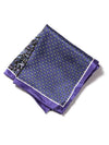Purple/ Multi 4-in-1 Silk Pocket Square