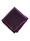 Purple/ Multi 4-in-1 Silk Pocket Square