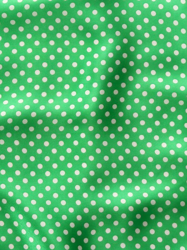 Green Polka Silk Pocket Square